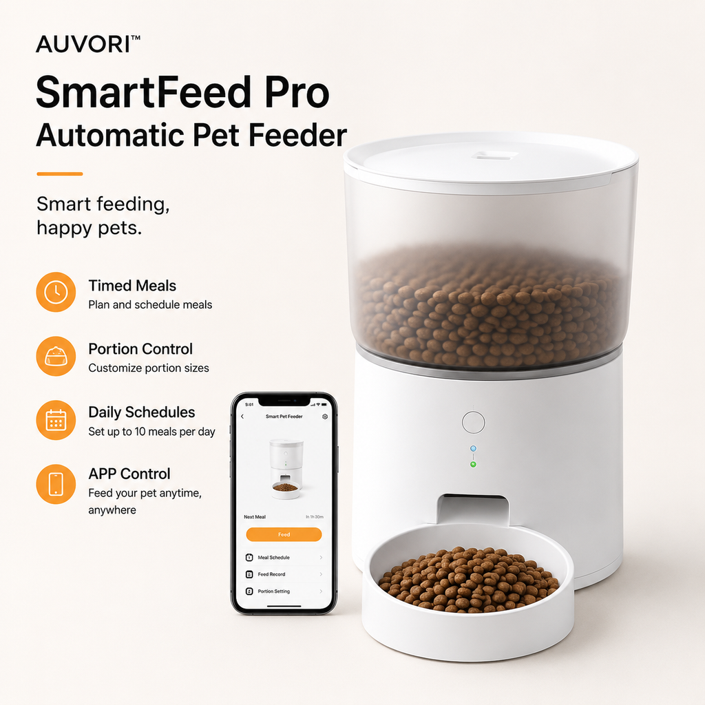 AUVORI™ SmartFeed Pro Automatic Pet Feeder