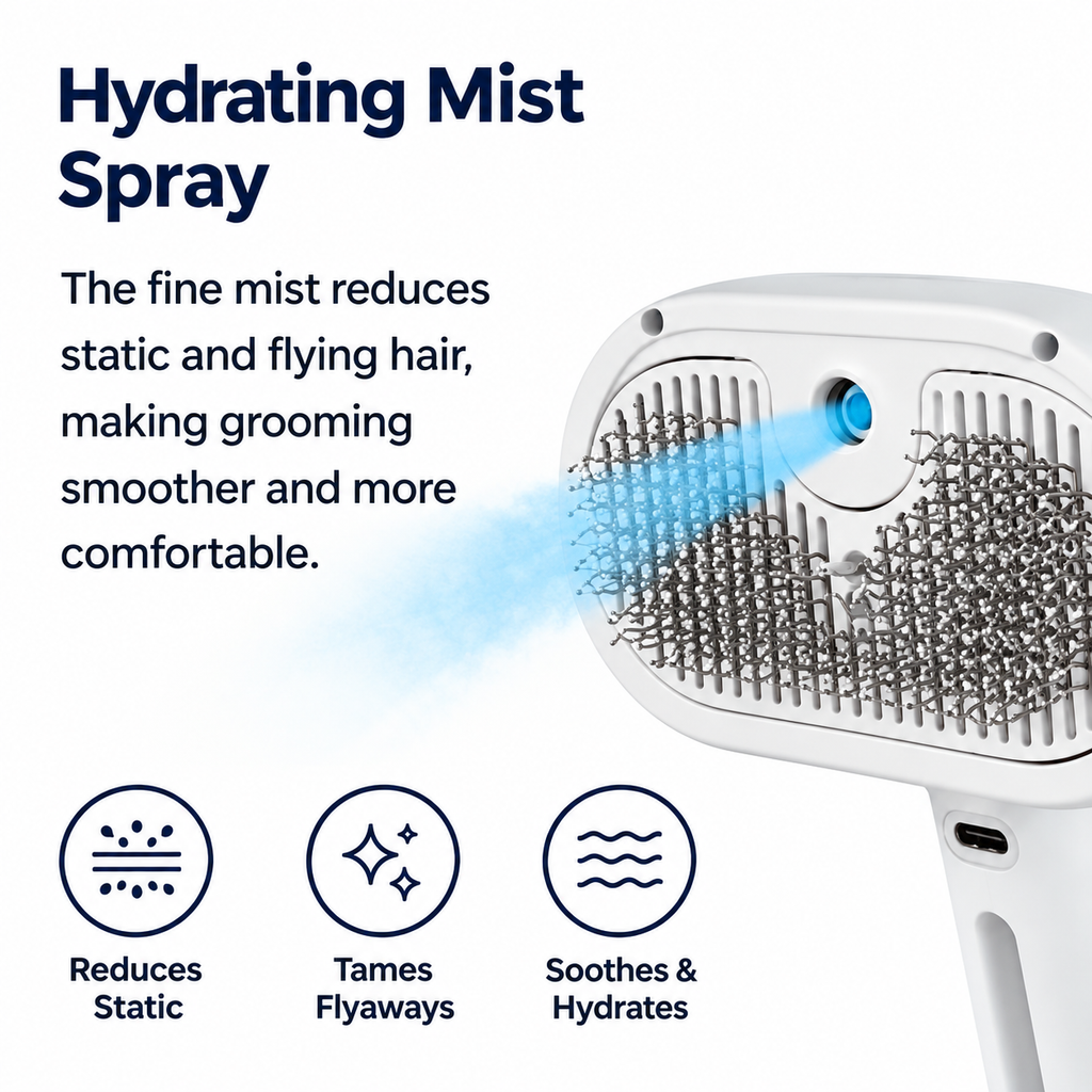 AUVORI™ Hydrating Grooming Brush